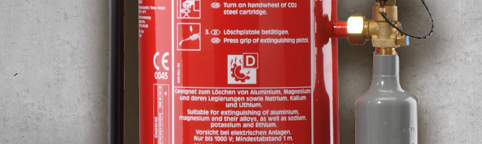 Metallbrand Feuerlöscher